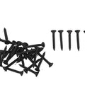 Black screws included in 270 Degree Heavy Duty Stainless Steel Door Hinge Kit For Left Or Right Cabinets Bar Doors Fence Gates