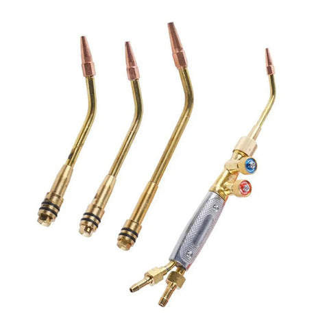 Cutting Torch And Welding Set For Demanding Cutting Brazing And Heating Tasks With 90 Degree Head Angles For Tight Spaces Separate Handle