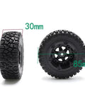 Rad RC Upgrade Spare Parts For 1/14 Scale Drift Cars 85mm front and rear tire wheels, black rubber texture, two-pack shown