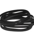 2GT Timing Belt 6mm Wide 250mm Pitch Closed Loop For 3D Printers 125 Teeth Built To Last Reinforced Rubber With Fiberglass For Beefy Strength And Smooth Quiet Performance coiled black belt