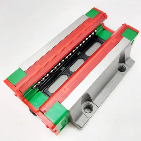 Beefy HGW20HC Linear Block Carriage For CNC Machinery With Heavy Load Capacity, Ultra Smooth High Speed Motion, High Rigidity And Precision, Flange Mounted Linear Guide Rail, Slider Bearing, And Custom Lengths. steel linear block carriage with ball bearings and flange mount