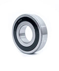 Front Load Washer Tub Bearing And Seal Kit Compatible With Ge Models Cuts The Loud Grinding Noise No Sweat Diy Swap Heavy Duty Replacement Piece Restores Smooth Spin Cycle Good Vibes. Silver bearing with black seal showing the inner and outer rings.