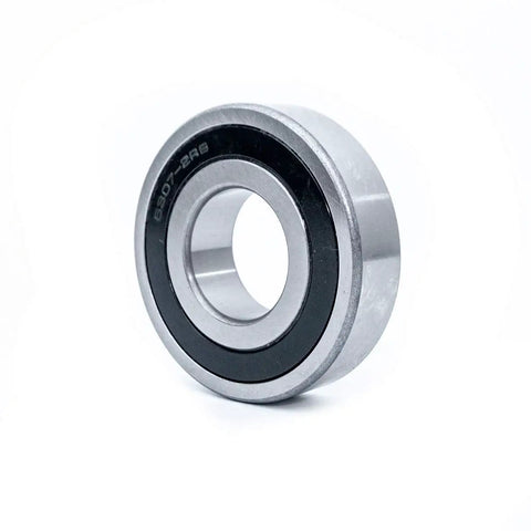 Front Load Washer Tub Bearing And Seal Kit Compatible With Ge Models Cuts The Loud Grinding Noise No Sweat Diy Swap Heavy Duty Replacement Piece Restores Smooth Spin Cycle Good Vibes. Silver bearing with black seal showing the inner and outer rings.