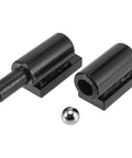 Heavy Duty 5 Inch Barrel Gate Hinge Set For Iron Weld On Install 4 Pack 450 Pound Capacity Barrel Style Gate Hinges For Heavy Swing Gates And Doors Trailer Ramp Gate Hinges, black finish with ball bearing.