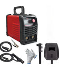 Dual Voltage MMA Welder 110V 220V Inverter Arc Welder 300A with accessories including cables, gloves, and mask