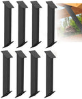 Heavy Duty 45 Degree Corner Brace Kit With 8 Solid Angle Support Brackets for wood decks, cabins, and patios.