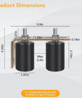 Universal Adjustable Heavy Duty Sliding Gate Rollers Kit with L Shaped Brackets for dimensions and components.