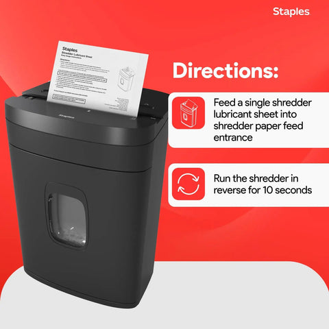 Shredder Lubricant Sheets Pack Of 24 For Cross Cut And Micro Cut Shredders, Reduces Friction And Noise, Prevents Jams, Keeps Blades Sharp, No Fuss Clean And Oil, Prolongs Shredder Life And Performance, sheet on office shredder