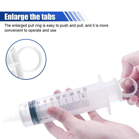 Universal Brake Bleeder Kit With 100Ml Syringe And 50Cm Hose For Hydraulic Disc Clutch Fluid Drain On Motorbikes Scooters And Quads Zero Drama Quick Maintenance Street Smart Tool, syringe with easy grip pull ring.