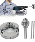 Three Jaw Self Centering Mini Lathe Chuck For Woodworking And CNC Projects Heavy Duty Wood Lathe Chuck With Hardened Build Super Stable Grip Versatile For Drills And Milling Easy Setup And Precise Turning, drill-mounted chuck and accessories