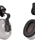Sound Control Classic Helmet Mounted Hearing Protection For Slotted Full Brim Hard Hats With Cushioned Ear Pads