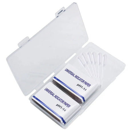 Best Value Six Pack pH Test Strips Kit With 480 Strips Full Range 1 To 14 Litmus Paper For Water Wine Saliva Urine Soil Soap Making Testing Includes Six Pipette Droppers And Storage Case