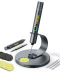 T1 Max Cordless Soldering Iron Kit with 360-degree swivel stand, auto-sleep, four C210 precision tips, and accessories for electronics repair.