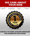 Seal displaying 1-year full warranty for Pair Of 27.5 Inch Bike Inner Tubes Compatible With 27.5 X 2.1 To 2.35 Tires 48mm Schrader Valve Pack