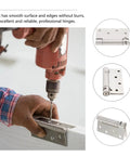 Stainless Steel Self Closing Cabinet Door Hinges 2 Pack Adjustable Heavy Duty Hidden Spring With Quiet Operation And Smooth Durable Performance For Indoor Cabinets in use