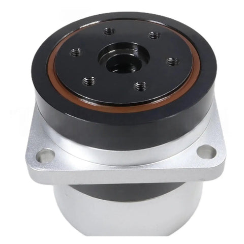 Top Tier Ngtdumzlwo PGA14-80 Harmonic Reducer Gearbox For Robot Manipulators with silver housing and black flange, compact design.
