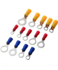 Rock Solid 650Pcs Assorted Insulated Terminals And Crimp Butt Ring Connectors For Electrical Wire Cable Kit, assorted ring terminals