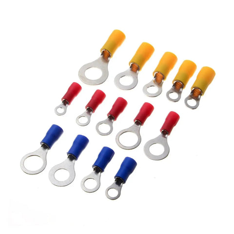Rock Solid 650Pcs Assorted Insulated Terminals And Crimp Butt Ring Connectors For Electrical Wire Cable Kit, assorted ring terminals