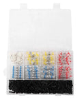 Rock Solid 600 Piece Heat Shrink Butt Connectors Kit double wall gel sealed waterproof wire terminals in organized plastic case.