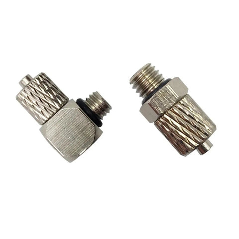 Heavy Duty Brass Pneumatic Quick Connectors Fit M3 To M6 Threads And 3mm 6mm Air Tubing, showcasing durable design and screw lock features.