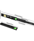 Workhorse 10 Inch 3 Pairs Push To Open Drawer Slides Heavy Duty Full Extension side mount with dimensions displayed