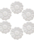 Top Shelf Vintage Floral Daisy Ceramic Drawer Pulls And Cabinet Knob Sets Include Matching Screws Hella Charming White Finish