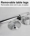 Built Like A Beast Stainless Steel Telescopic Table Legs For Dining Rooms And Road Trip Rigs, removable design for compact storage.