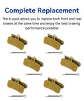 Front And Rear Dirt E Bike Brake Pads For Surron Light Bee X Talaria Sting MX3 MX4 XXX Segway X260 X160 Sur Ron LBX LBS 6 Pack High Performance Disc Pads