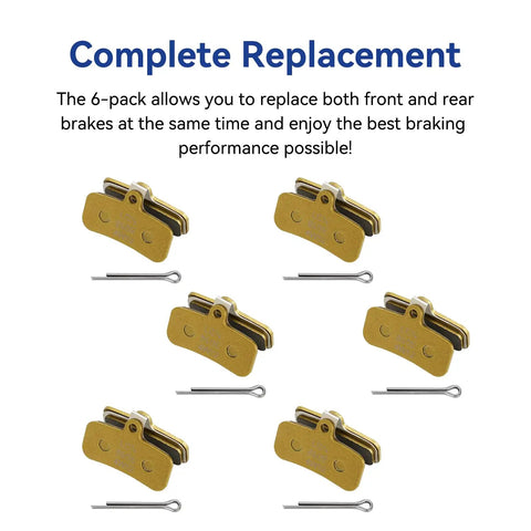 Front And Rear Dirt E Bike Brake Pads For Surron Light Bee X Talaria Sting MX3 MX4 XXX Segway X260 X160 Sur Ron LBX LBS 6 Pack High Performance Disc Pads