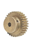Beefy 0.7 Module Copper Spur Gear With 41 Teeth For Mechanical Transmission And Pinion Shaft 30.1mm Diameter 16mm Bore 12mm Thick