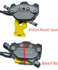 Bike Brake Bleed Kit For SRAM DB4 DB6 DB8 Maven Motive Series showing piston reset spacer and bleed block.