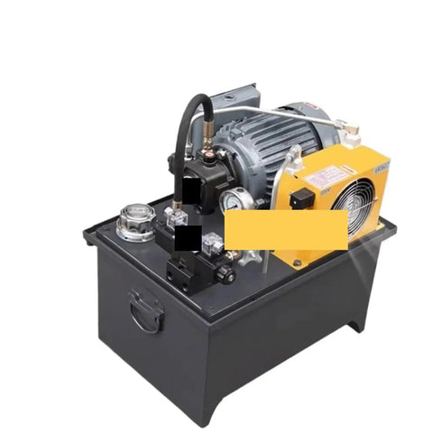 Workhorse Compact Hydraulic Power Unit And Oil Pump Station With 5.5kw Motor 220V Electric Plug And Play 2 Way Valve visible on equipment.