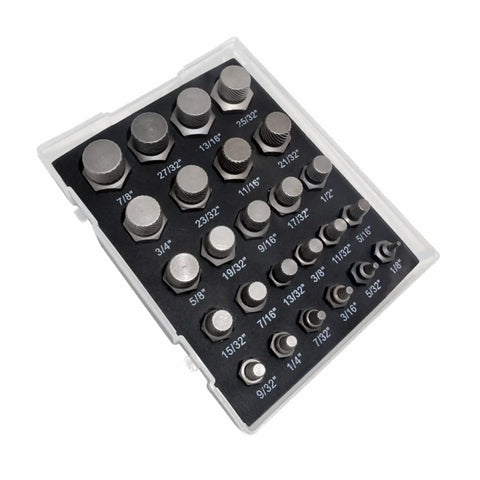 Hot Heat Treated 25 Piece Screw Extractor Kit To Yank Out Stripped Bolts And Bad Hex Heads Like A Champ With Heavy Duty Steel Bits, 25-piece case