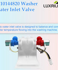 Washer Water Inlet Valve Replacement For Whirlpool Amana Kenmore W10140911 W10140914 W10311458 WPW10144820 AP6015761 PS11749042 33190126 33190127 Compatible With Various Washing Machines