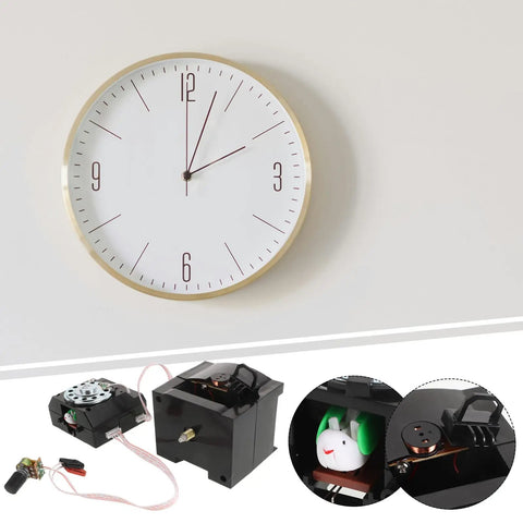 Quartz Clock Movement Repair Kit For Cuckoo Wall Clocks with long shaft mechanism and minimalist design components