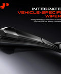 Heavy Duty 24 And 21 Inch Windshield Wiper Blades With Slick All Season Beam Design And Built In Wear Indicator for easy installation.