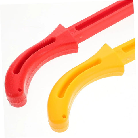 Red And Yellow Push Sticks 2 Pack For Woodworking Safety Push Blocks For Table Saws Durable Carpentry Tools Set With Strong Grip