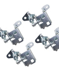 Kickass Four Piece Door Hinge Assembly Set For Front Rear Panels Heavy Duty Steel Auto Replacement Parts showing four steel hinges.