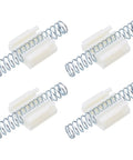 Dead Simple Bifold Closet Door Hardware Replacement Kit With Four Top Shelf Steel Springs And Sturdy Metal Pivots Silver Tone, 4 metal springs