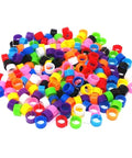 200 Pack Colorful 8mm Clip On Leg Rings For Pigeons Doves Chickens Quails Lovebirds Finches And Small Poultry Reusable Easy On Off