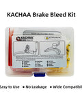 All In One Hydraulic Brake Bleed Kit With 120ml Mineral Oil, Funnel, Syringes And Adapters For MTB And Road Disc Brakes packaging
