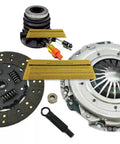 Complete Clutch Kit And Slave Cylinder Combo For 1997 To 2008 Ford F 150 And F 250 4.2L And 4.6L Manual Transmission components.