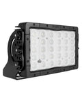 Matte Black Wide Beam Led Industrial Flood Light Featuring Fully Adjustable 360 Degree Mount And Heavy Duty Sealed Housing For Pro Rigging.