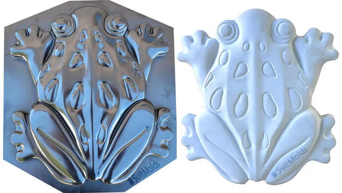 Frog Shaped Concrete Mold For DIY Garden Stepping Stone Pathway Durable ABS Plastic Reusable 14.5 Inch By 13.15 Inch By 1.7 Inch