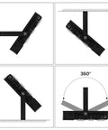 500W UV Blacklight Flood Light With Plug, 320-420nm Ultraviolet, ETL Listed, IP65 Waterproof, adjustable angles display