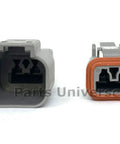 2-Pin Automotive Connector Kit With Housing Seals And Crimp Style Terminals 14-16 Gauge Waterproof Dustproof Electrical Set