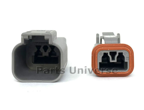 2-Pin Automotive Connector Kit With Housing Seals And Crimp Style Terminals 14-16 Gauge Waterproof Dustproof Electrical Set
