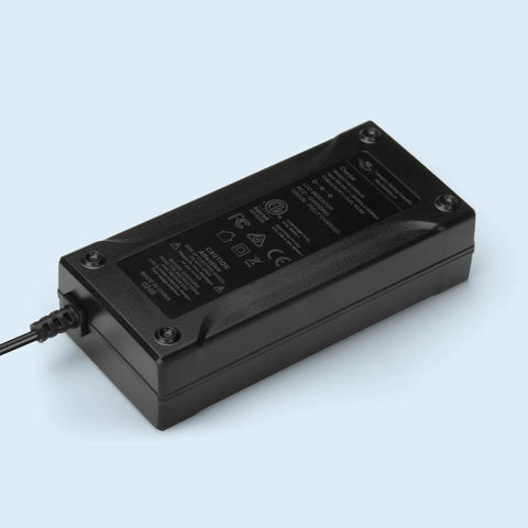 54.6V 3A Battery Charger For 48V Li-ion 13S Packs With 100-240V AC Input And 54.6V DC Output, Universal Charger With Multiple Tips: 5.5mm By 2.5mm, 5.5mm By 2.1mm, 1 Prong Male, 8 Prong Female, And 3 Pin XLR