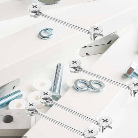Twenty Sets Heavy Duty Furniture Connector Kit With Cam Fittings Dowel Pins And Iron And Zinc Alloy Fasteners For Office Cabinets And Home Furniture Repairs Easy To Carry And Store, metal furniture hardware set