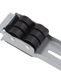 Detail of Heavy Duty Appliance Rollers With 24 Wheels featuring iron build and rubber rollers for easy movement of heavy furniture.